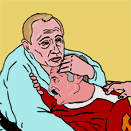 Lukaschenko in Putins SchoÃŸ